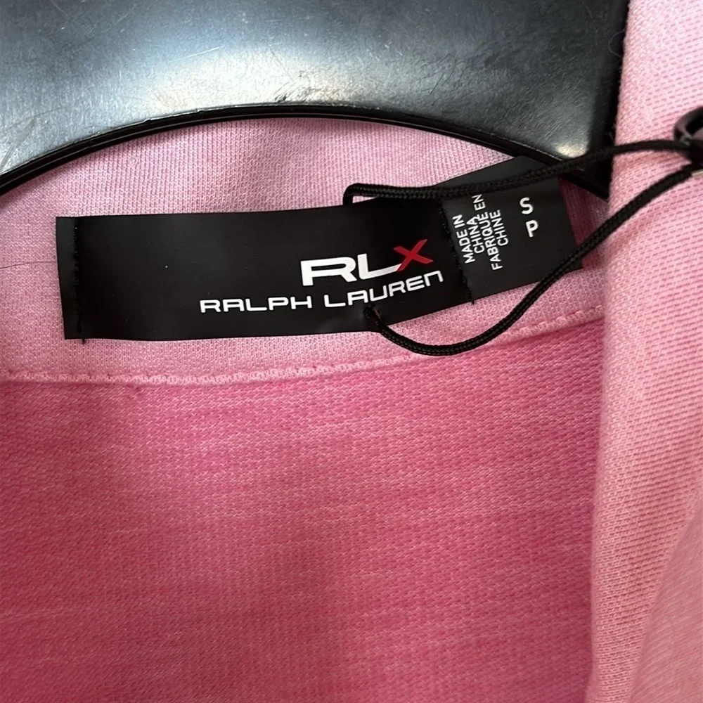 Brand New RLX Ralph Lauren Pink Pastel Patchwork Zip Up Golf Jacket